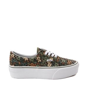 VANS WOMEN 6.5 stockform green floral